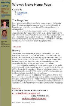 Wrawby home page 2000